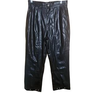 Blue Revival Black Faux Vegan Leather Pants 29